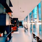 office, hotel, space, work, business, architecture, building, modern, light, lamps, chairs, desk, decoration, deco, interior, lights, perspective, office, office, office, office, office